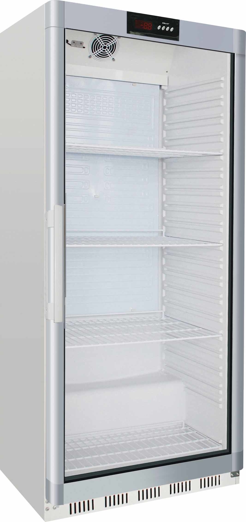 Armoire réfrigérée blanche porte vitrée 600L